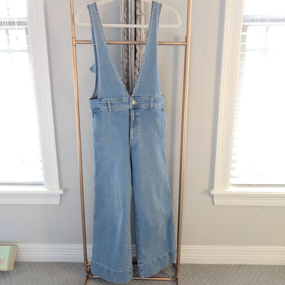 Free People denim overalls